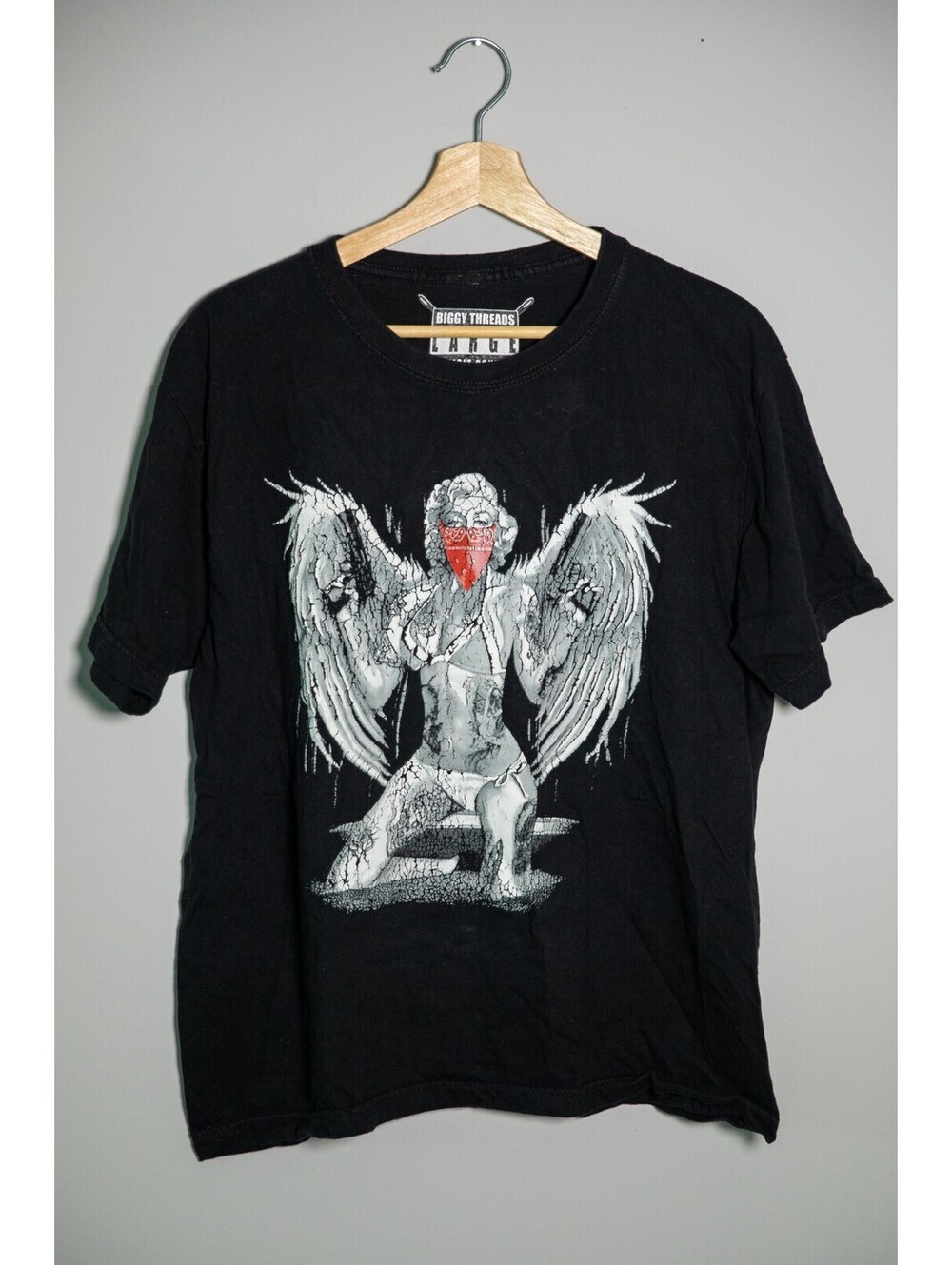 Biggy Threads Streetwear T-Shirt - Angel Logo - Men's Large